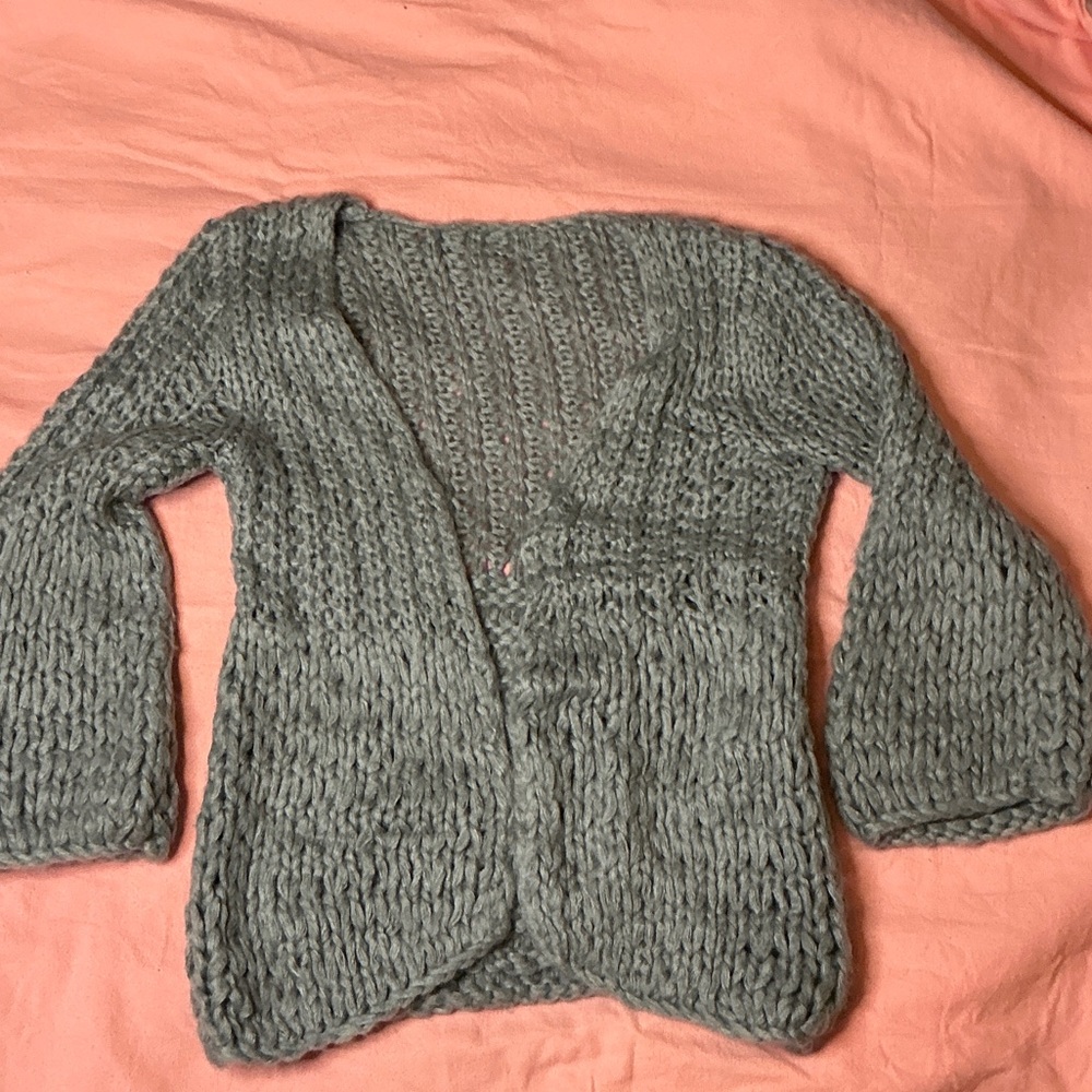 Cozy Gray Knit Sweater